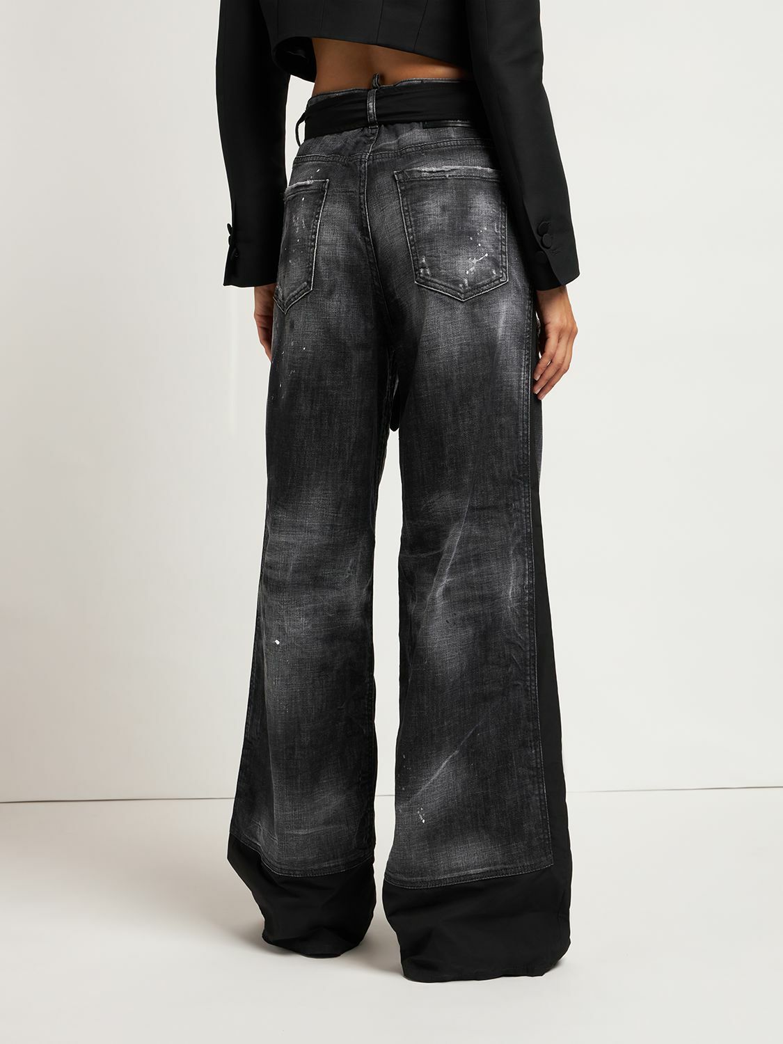 DSQUARED2 Hybrid Traveler Denim Hybrid Wide Jeans Dsquared2