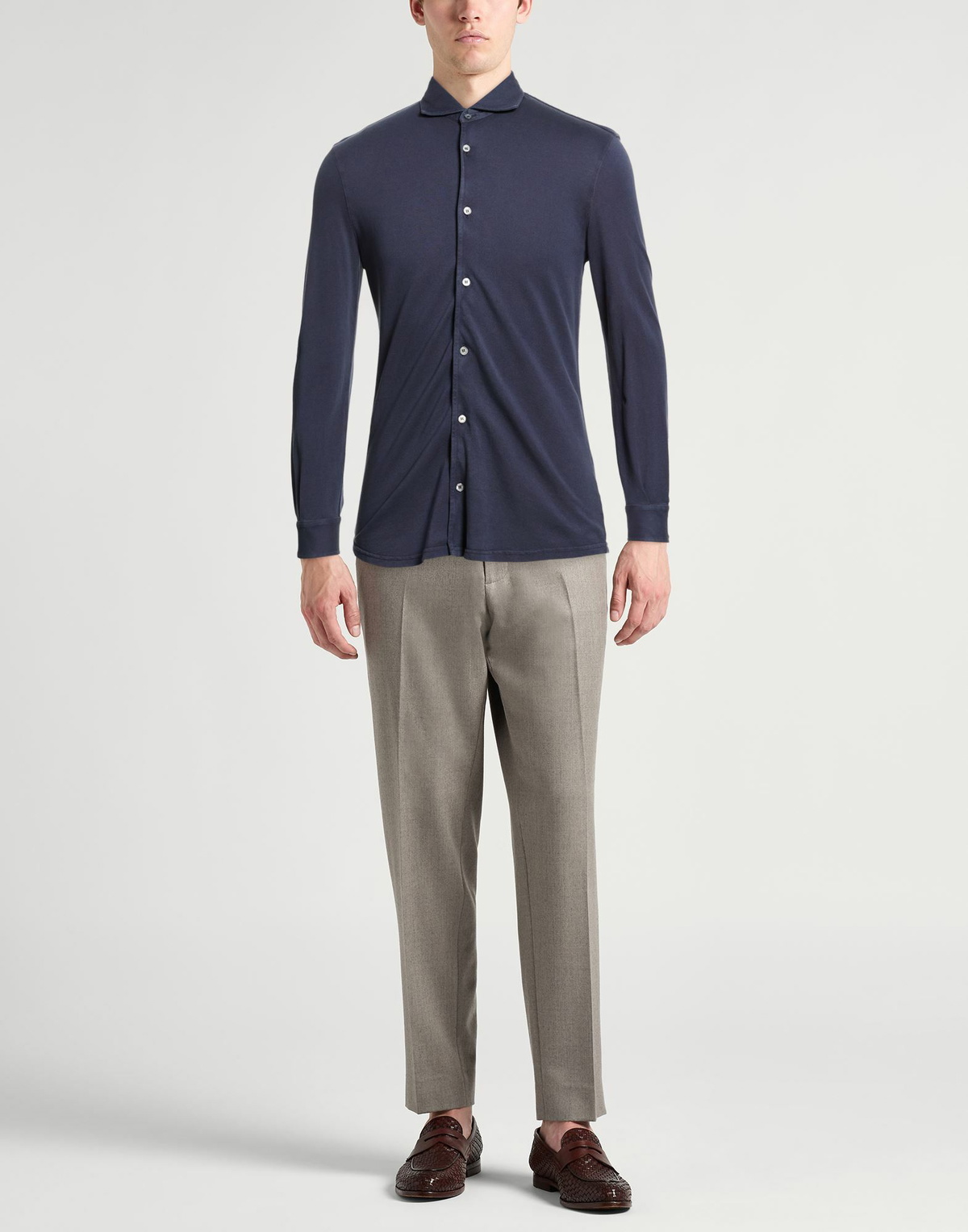 Fedeli Mens Shirt in Navy