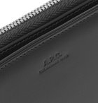 A.P.C. - Emmanuel Leather Zip-Around Wallet - Black