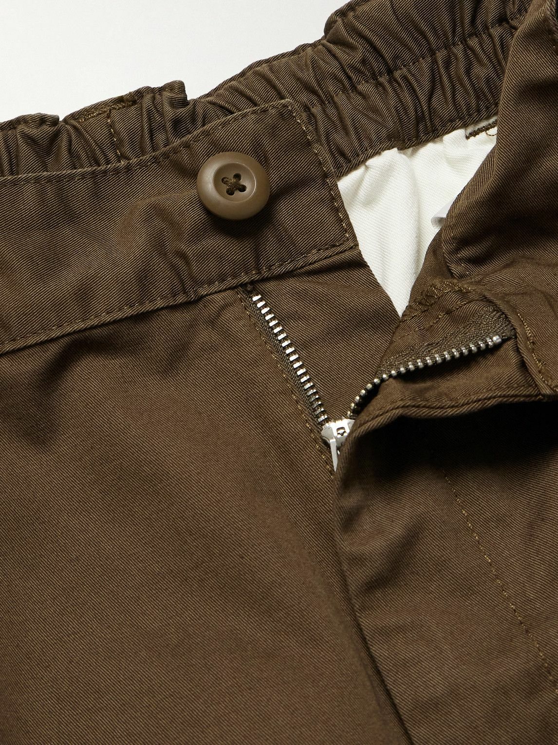 Carhartt WIP - Marv Tapered Pleated Stone-Washed Cotton-Twill Trousers - Brown
