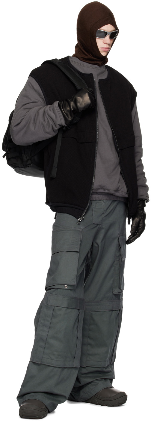BRYAN JIMENÈZ SSENSE Exclusive Gray Bunker Cargo Pants