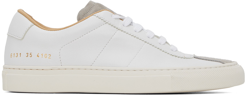 Photo: Common Projects White Court Classic Sneakers