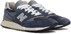 New Balance Blue Made in USA 998 Sneakers