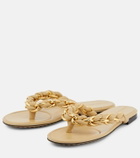 Bottega Veneta - Dot leather thong sandals