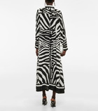 Dolce&Gabbana - Zebra silk crêpe de chine shirt dress