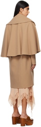Chloé Tan Wool & Cashmere Coat