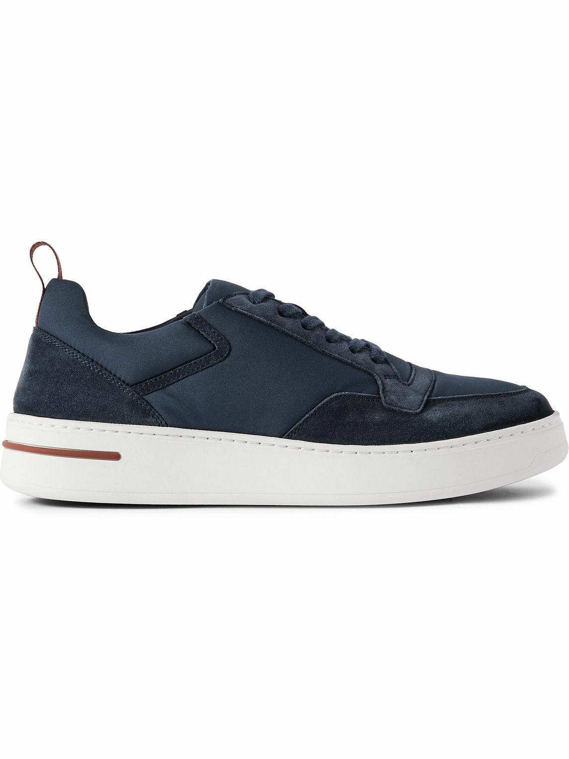 Loro Piana - Newport Walk Storm System® Suede-Trimmed Shell Sneakers - Blue