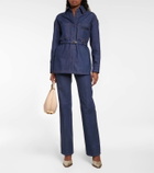 Fendi High-rise wide-leg jeans
