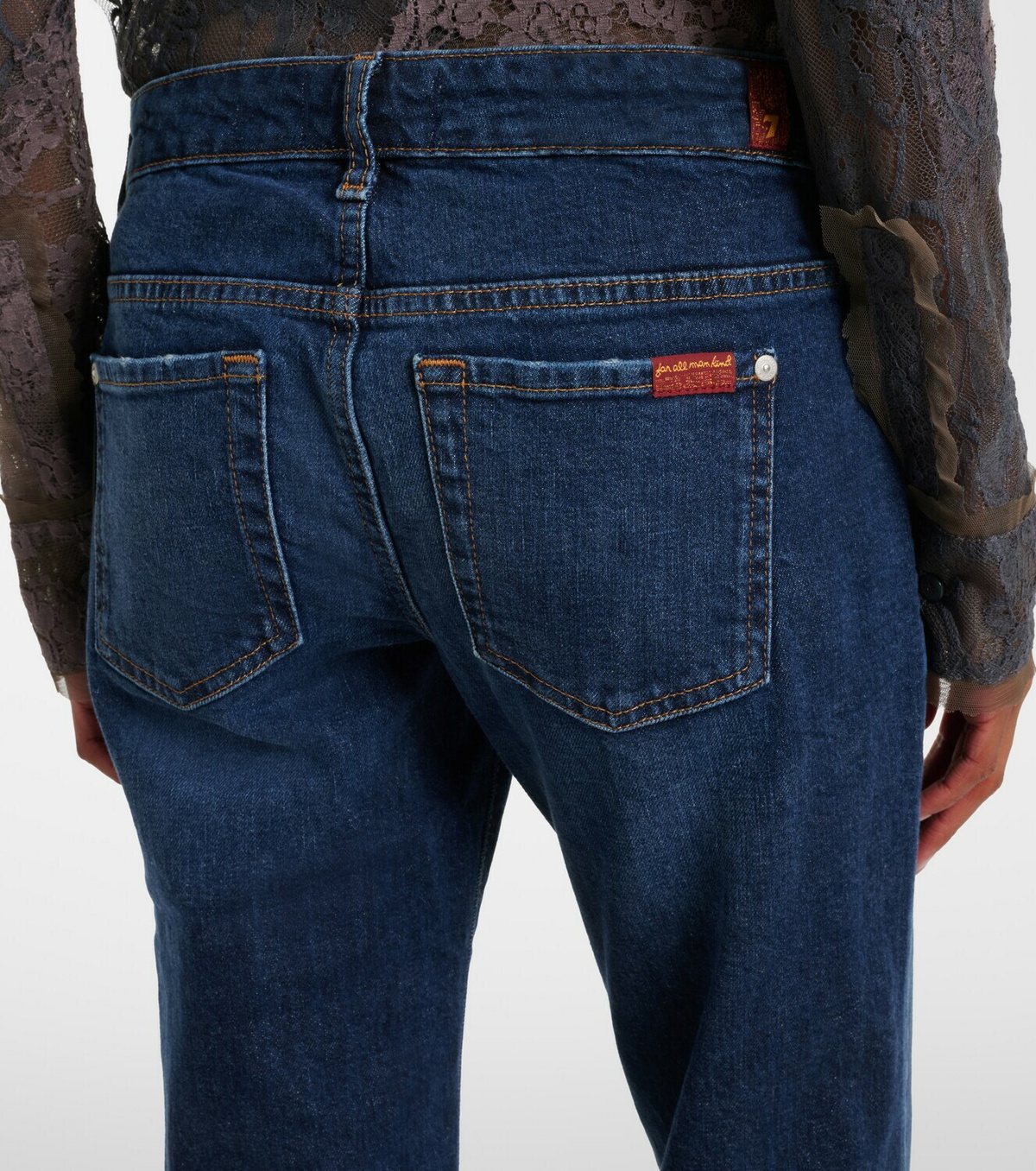 7 For All Mankind Low-rise flared jeans