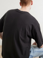 Auralee - Organic Cotton-Jersey T-Shirt - Black