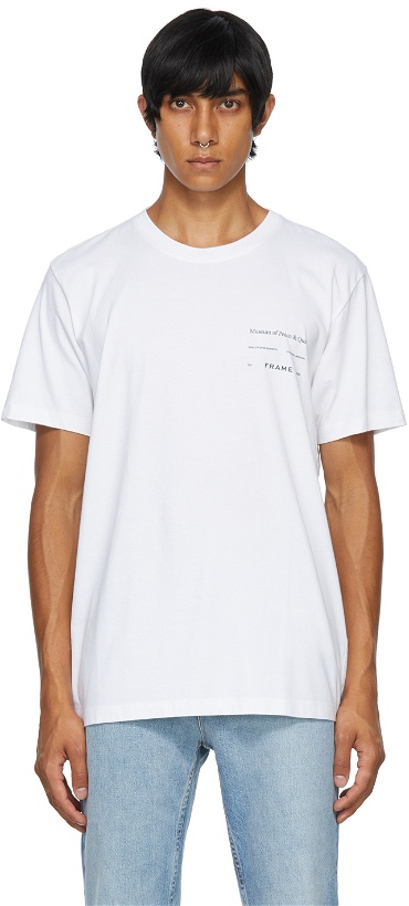 Photo: Museum of Peace & Quiet White Frame Edition Logo T-Shirt