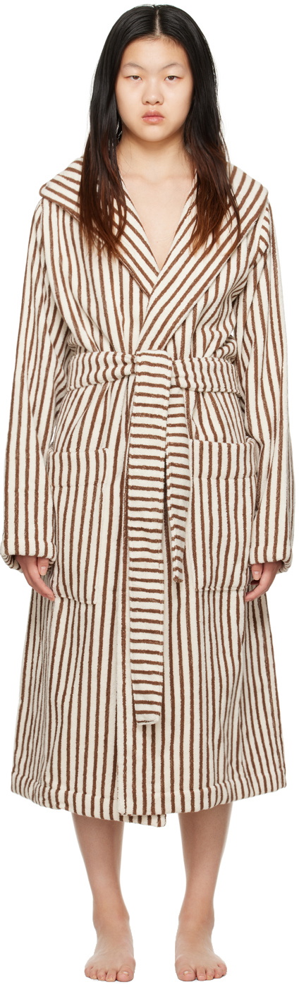 Hooded bathrobe – striped – Kodiak Stripes