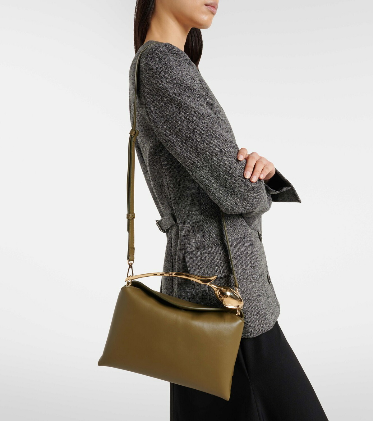Erdem Bloom Medium leather top-handle bag