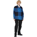 Moschino Blue Plaid Overshirt