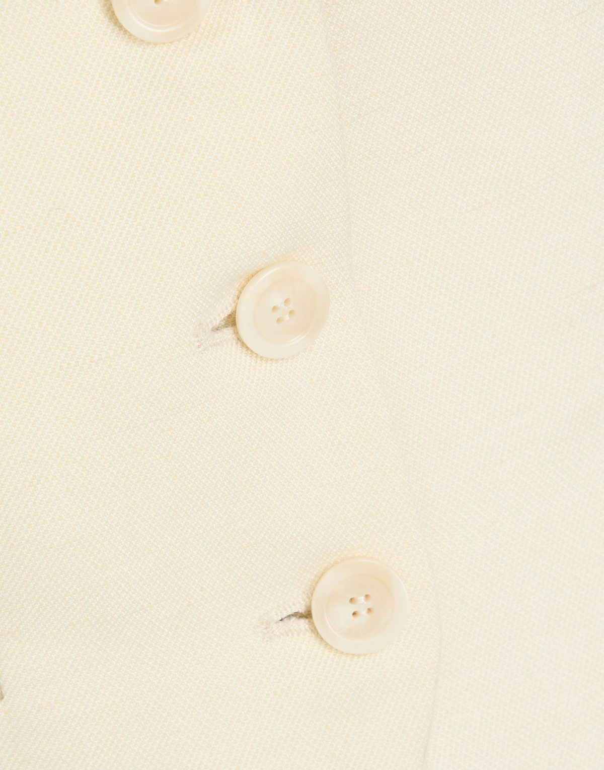 Dondup Womens Tailored Vest Ivory