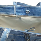 Acne Studios Men's Trompe l’oeil Print Tote Bag in Mid Blue 