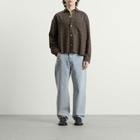 MKI Men's Seersucker Check Box Dress Shirt in Brown