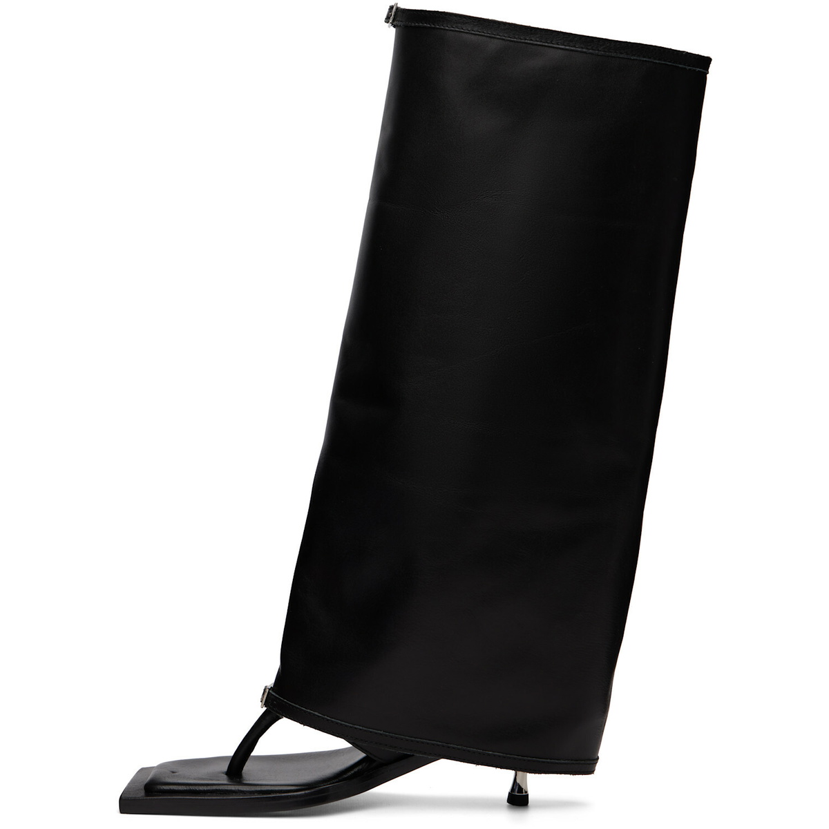 FIDAN NOVRUZOVA Black Kaia Stiletto Heel Sandal Tall Boots