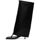 FIDAN NOVRUZOVA Black Kaia Stiletto Heel Sandal Tall Boots
