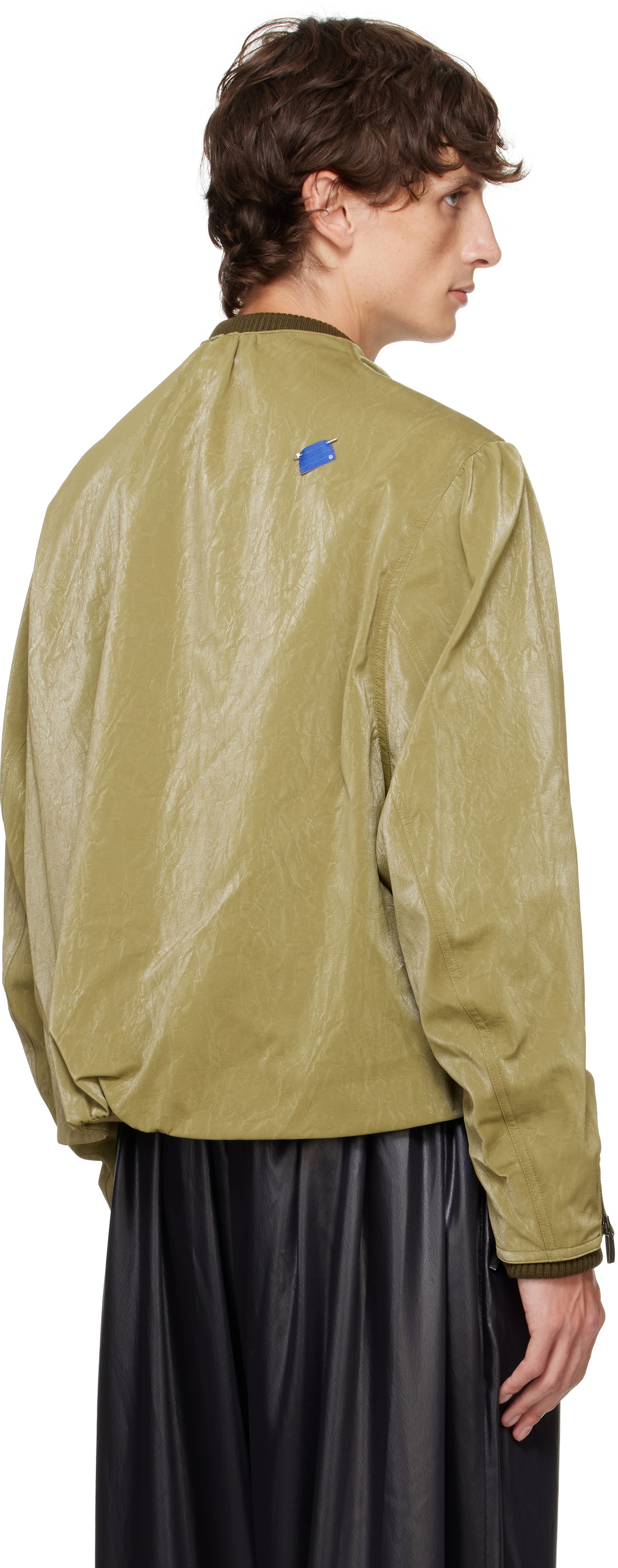 ADER error Khaki Product. 21 Faux-Leather Jacket
