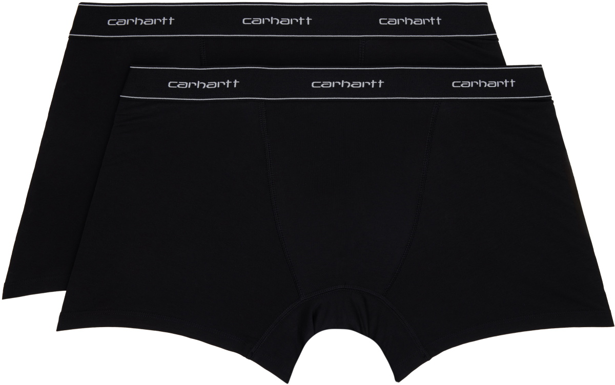 Carhartt Work In Progress Two-Pack Black Cotton Boxers