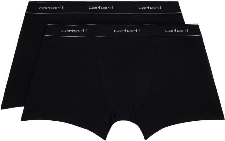 Photo: Carhartt Work In Progress Two-Pack Black Cotton Boxers