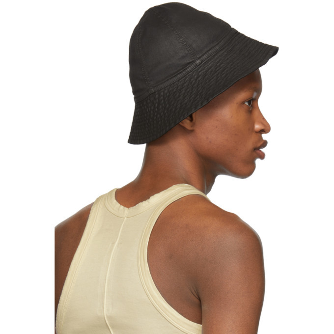 Rick Owens Drkshdw Black Gilligan Bucket Hat