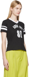 Anna Sui Black Football T-Shirt
