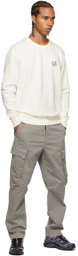 C.P. Company Grey Stretch Sateen Cargo Pants