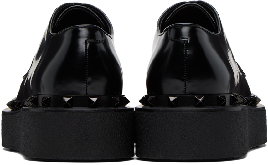 Valentino Garavani Black Rockstud M-Way Derbys