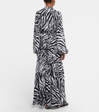 Alexandra Miro Tabitha zebra-print crop top
