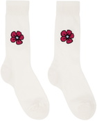 Sky High Farm Workwear Three-Pack White Graphic Socks