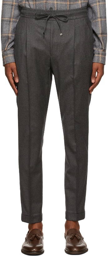 Photo: Isaia Grey Draw String Trousers