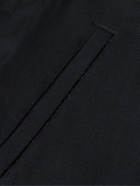 Visvim - Mayfield Velour-Trimmed Wool and Linen-Blend Bomber Jacket - Blue
