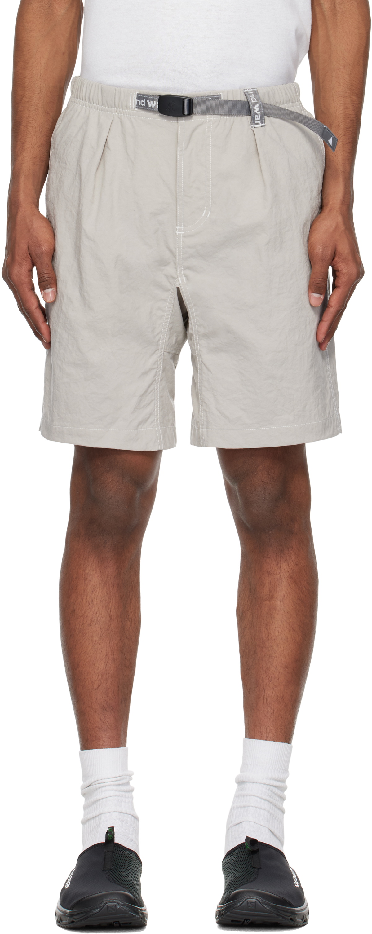and wander Gray Gramicci Edition Nylon G Shorts
