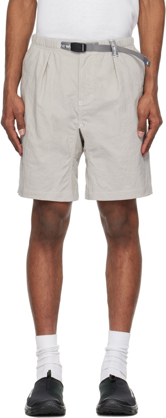 Photo: and wander Gray Gramicci Edition Nylon G Shorts