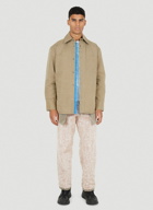 Padded Worker Overshirt in Beige