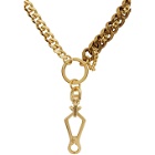 Sacai Gold Multi Chain Necklace