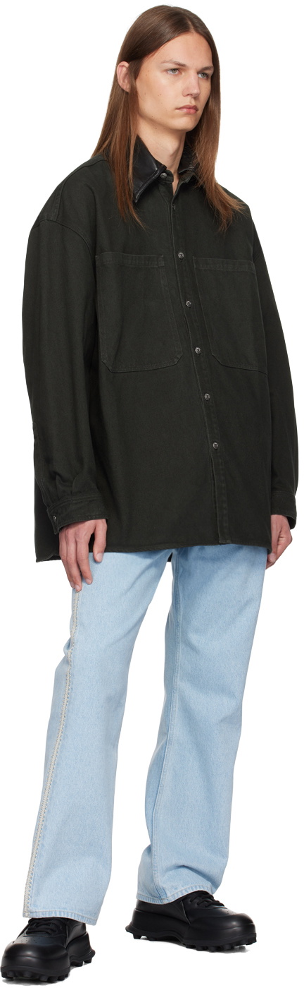 Nanushka Black Beaux Denim Jacket