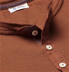 Schiesser - Karl Heinz Slim-Fit Cotton-Jersey Henley T-Shirt - Men - Orange