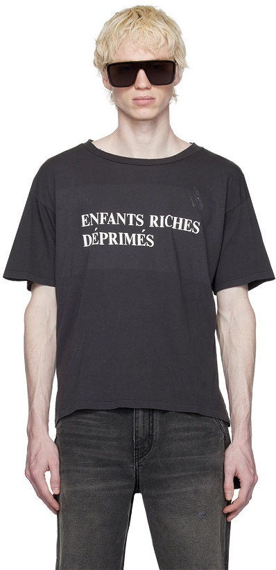 Photo: Enfants Riches Déprimés Black Printed T-Shirt