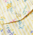 Engineered Garments - Button-Down Collar Floral-Print Striped Cotton Shirt - Yellow