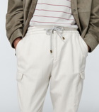 Brunello Cucinelli - Tapered cotton and linen canvas pants