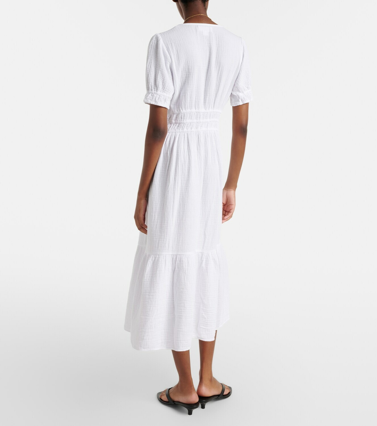 Velvet Rivelle cotton gauze midi dress