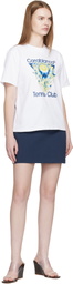 Casablanca White Tennis Club Icon Short Sleeve T-shirt