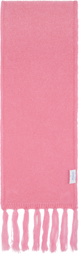 Off-White Pink Mohair Scarf