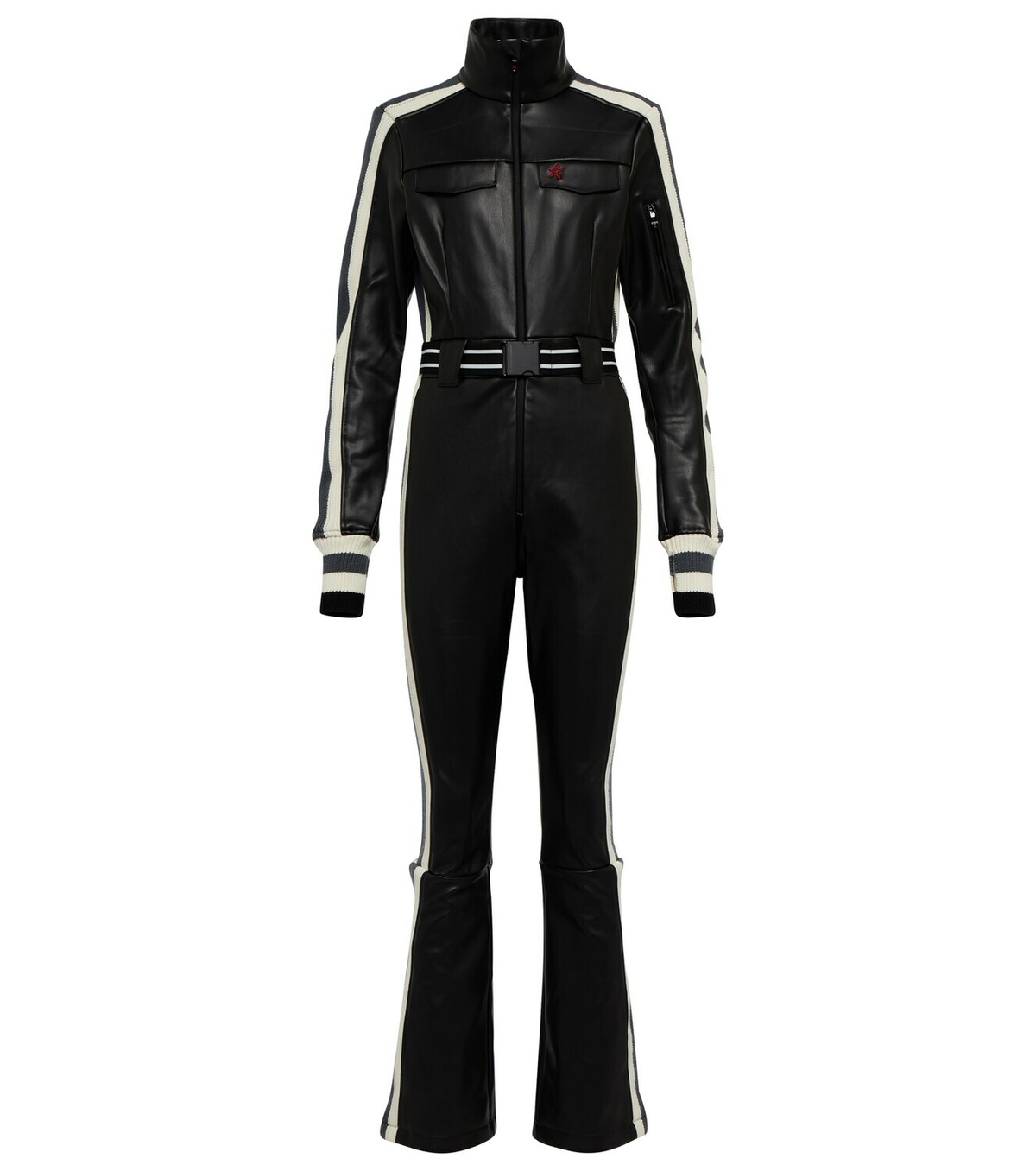 Perfect Moment Crystal faux leather ski suit Perfect Moment