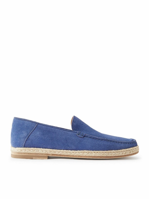 Photo: J.M. Weston - Suede Loafers - Blue