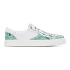 Amiri White Banana Leaf Skeleton Slip-On Sneakers