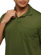 MC2 Saint Barth Military Green Technical Piquet Polo Shirt Camber